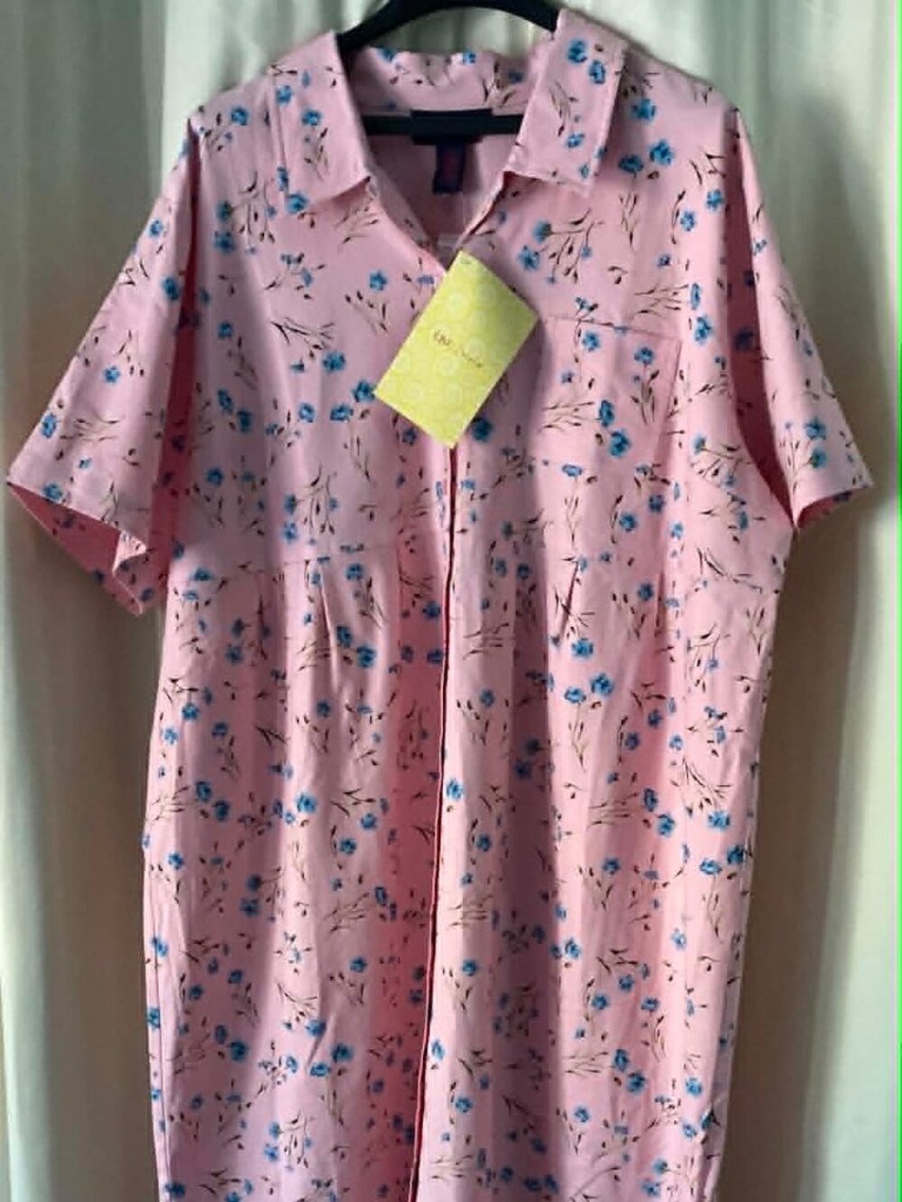 Denim & Co Plus Size 2X Floral Button Front Dress